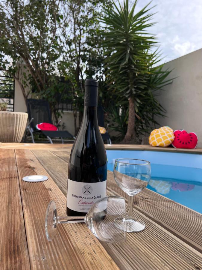 Charmante Maison Climatisee Avec Piscine Au Calme A Carcassonne Exterior foto